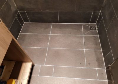 recent floor tiling job